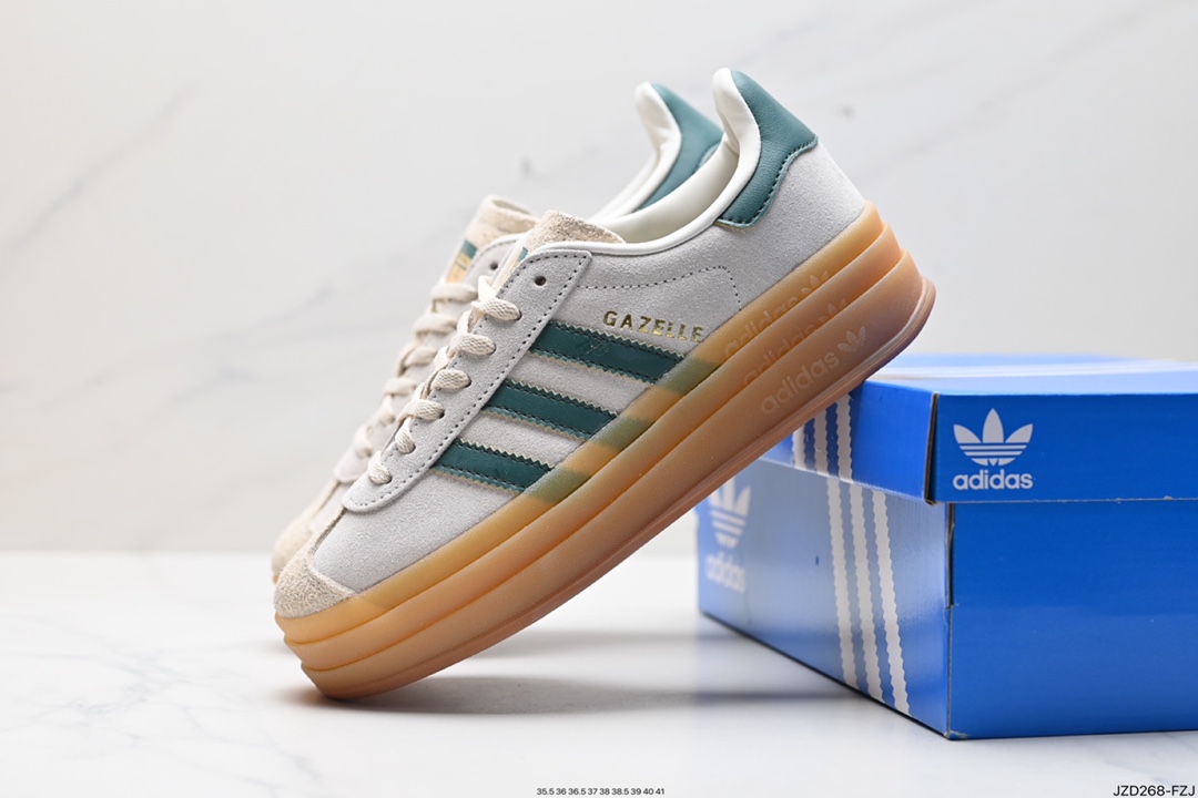 140 阿迪达斯Adidas Gazelle Bold w 低帮复古百搭休闲运动板鞋 HQ6912