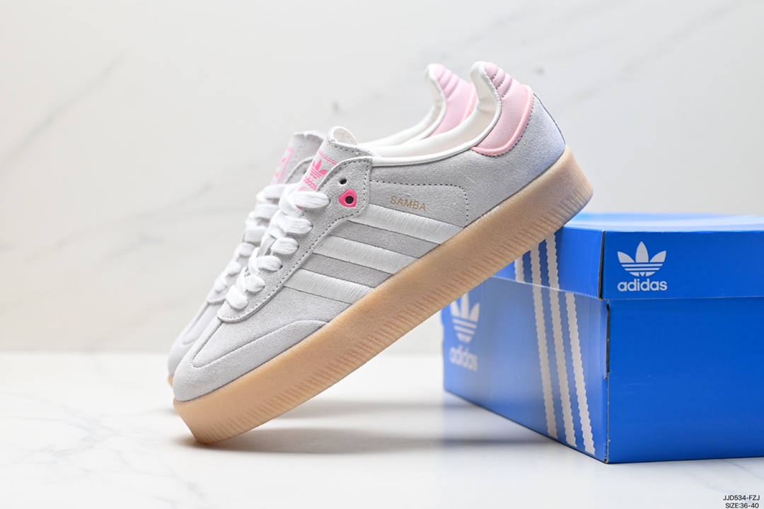 130 阿迪达斯三叶草Adidas Originals Samba Vegan OG”SPD“桑巴舞板鞋 ID0436