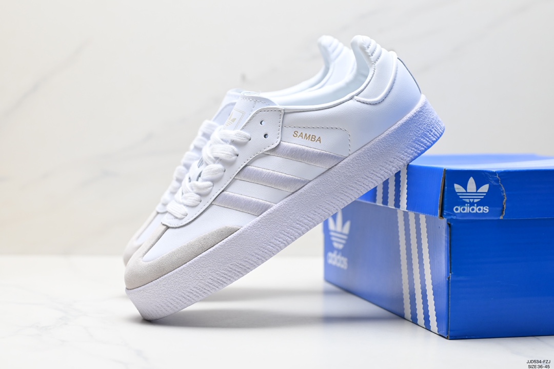 130 阿迪达斯三叶草Adidas Originals Samba Vegan OG”SPD“桑巴舞板鞋 ID0436