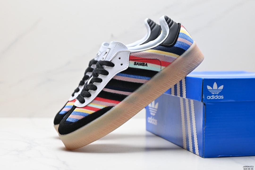 130 阿迪达斯三叶草Adidas Originals Samba Vegan OG”SPD“桑巴舞板鞋 ID0436