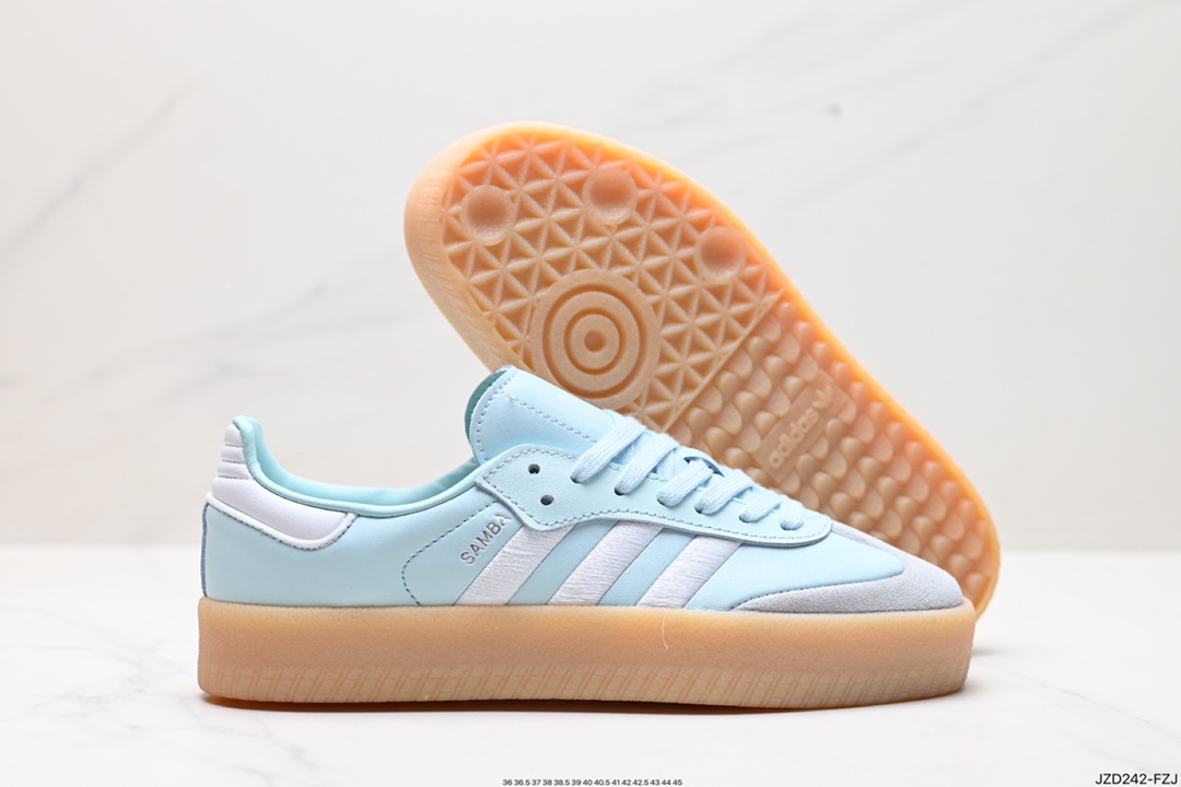 140 阿迪达斯三叶草Adidas Originals Samba Vegan OG”SPD“桑巴舞板鞋 ID0435