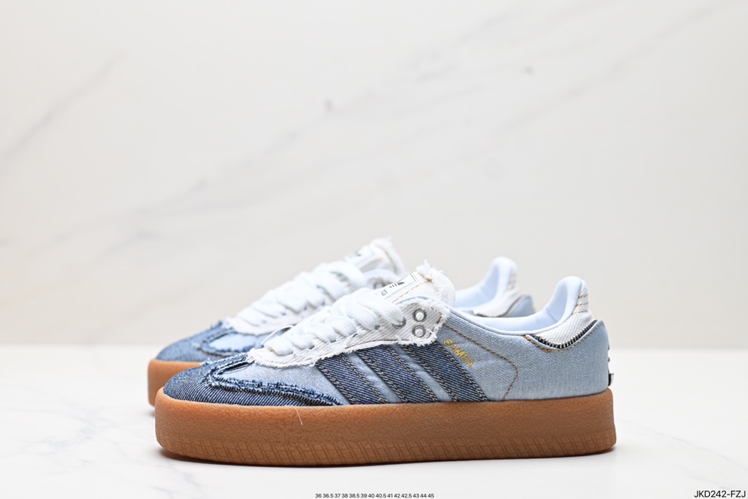 160 Adidas阿迪达斯三叶草SAMBA KITH CLARKS休闲鞋德训鞋 II0001