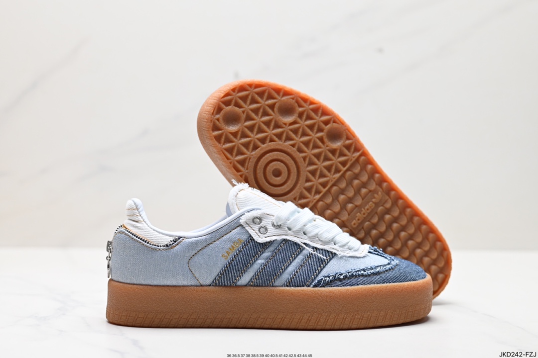 160 Adidas阿迪达斯三叶草SAMBA KITH CLARKS休闲鞋德训鞋 II0001