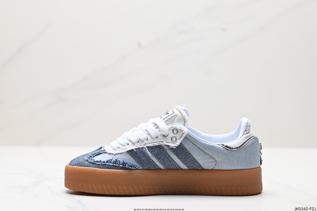 160 Adidas阿迪达斯三叶草SAMBA KITH CLARKS休闲鞋德训鞋 II0001