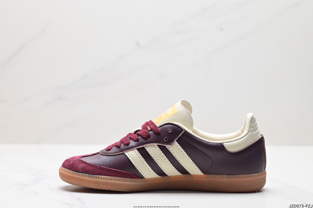 140 阿迪达斯三叶草Adidas Originals Samba Vegan OG桑巴舞板鞋 ID0477