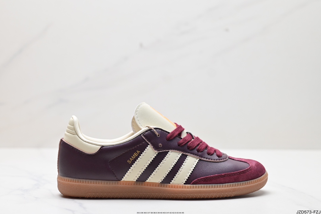 140 阿迪达斯三叶草Adidas Originals Samba Vegan OG桑巴舞板鞋 ID0477