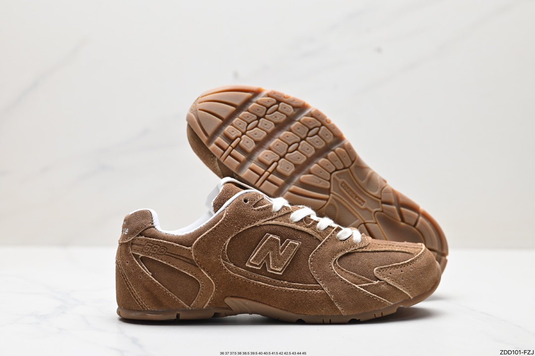 230 缪缪MiuMiu x NB新百伦New Balance 530 SL系列低帮慢跑鞋“联名翻毛卡其鞋带”5E165E_Z5O_F0401_F_D005