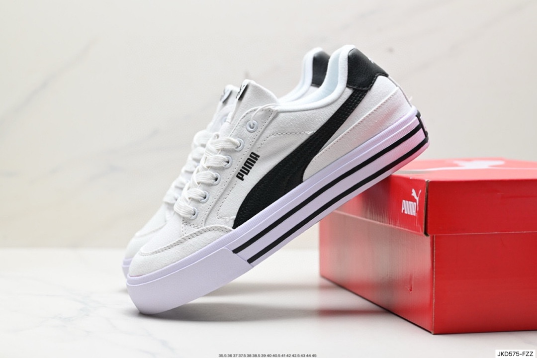 160 Puma年度王炸单品 PUMA彪马COURT CLASSIC VULC FS复古休闲 板鞋 396353-04