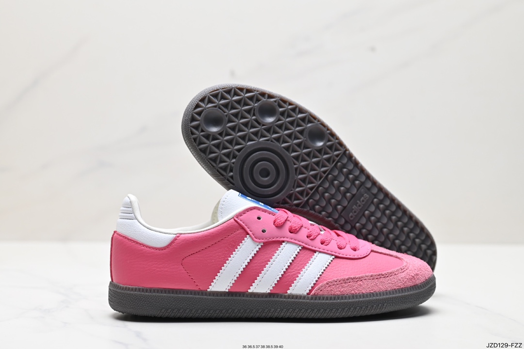 140 阿迪达斯 德训鞋 ADIDAS ORIGINALS SAMBA OG SHOES 经典运动鞋小白鞋 IH8158