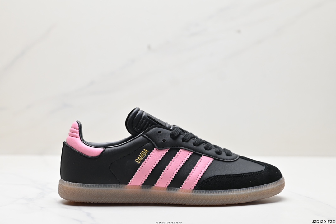 140 阿迪达斯 德训鞋 ADIDAS ORIGINALS SAMBA OG SHOES 经典运动鞋小白鞋 IH8158