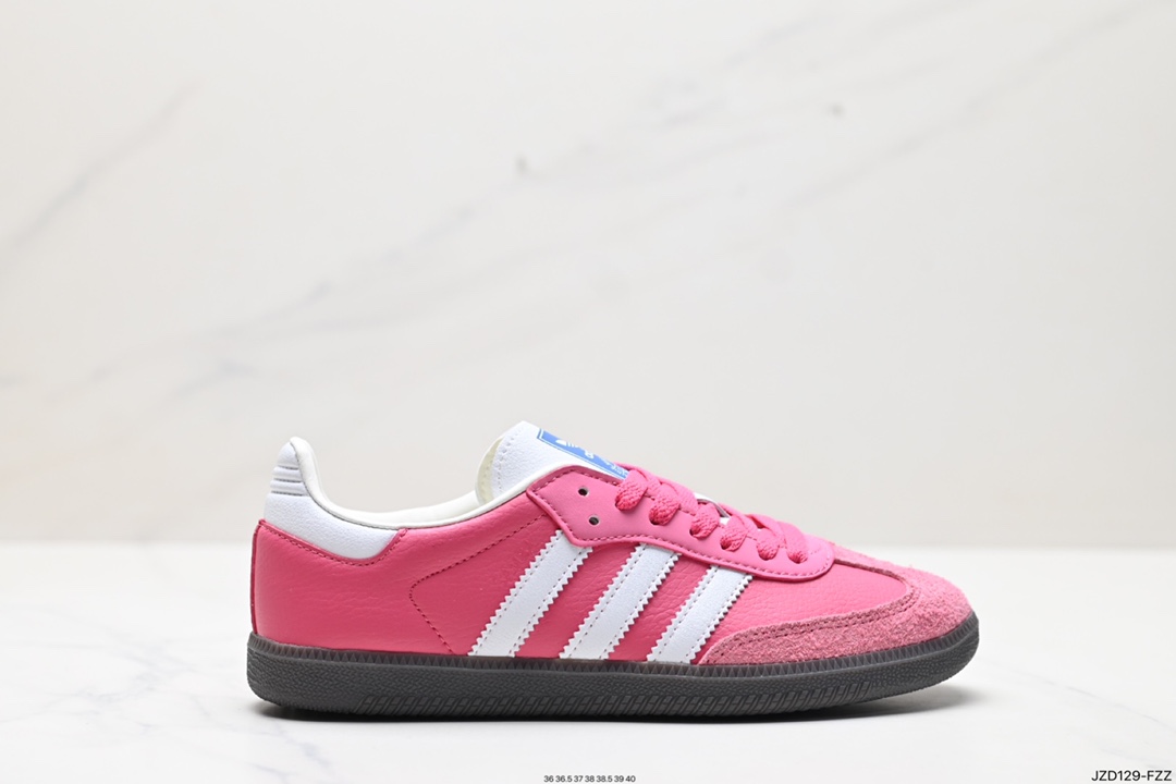 140 阿迪达斯 德训鞋 ADIDAS ORIGINALS SAMBA OG SHOES 经典运动鞋小白鞋 IH8158