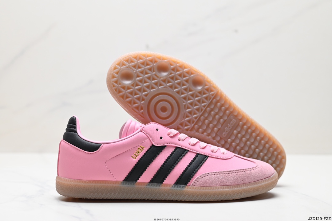 140 阿迪达斯 德训鞋 ADIDAS ORIGINALS SAMBA OG SHOES 经典运动鞋小白鞋 IH8158