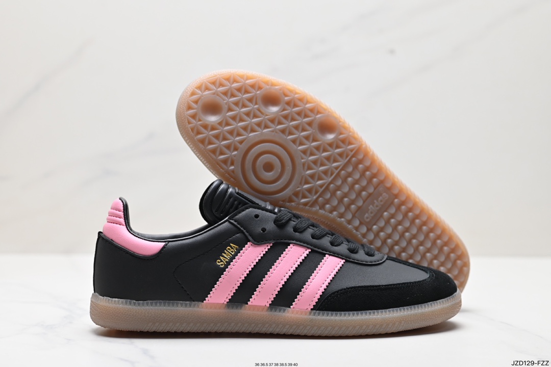 140 阿迪达斯 德训鞋 ADIDAS ORIGINALS SAMBA OG SHOES 经典运动鞋小白鞋 IH8158