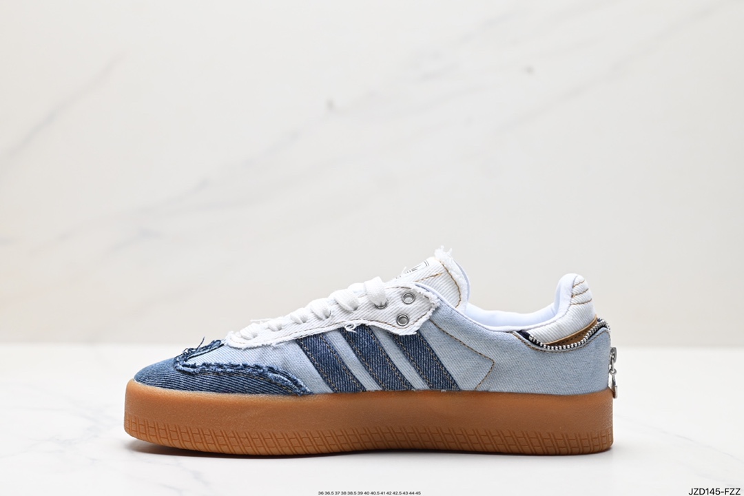 140 Adidas阿迪达斯三叶草SAMBA KITH CLARKS休闲鞋 德训鞋 复古板鞋经典运动鞋 ll0001