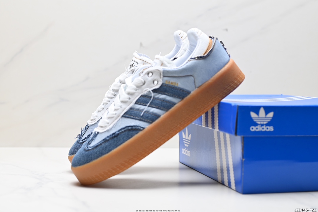 140 Adidas阿迪达斯三叶草SAMBA KITH CLARKS休闲鞋 德训鞋 复古板鞋经典运动鞋 ll0001