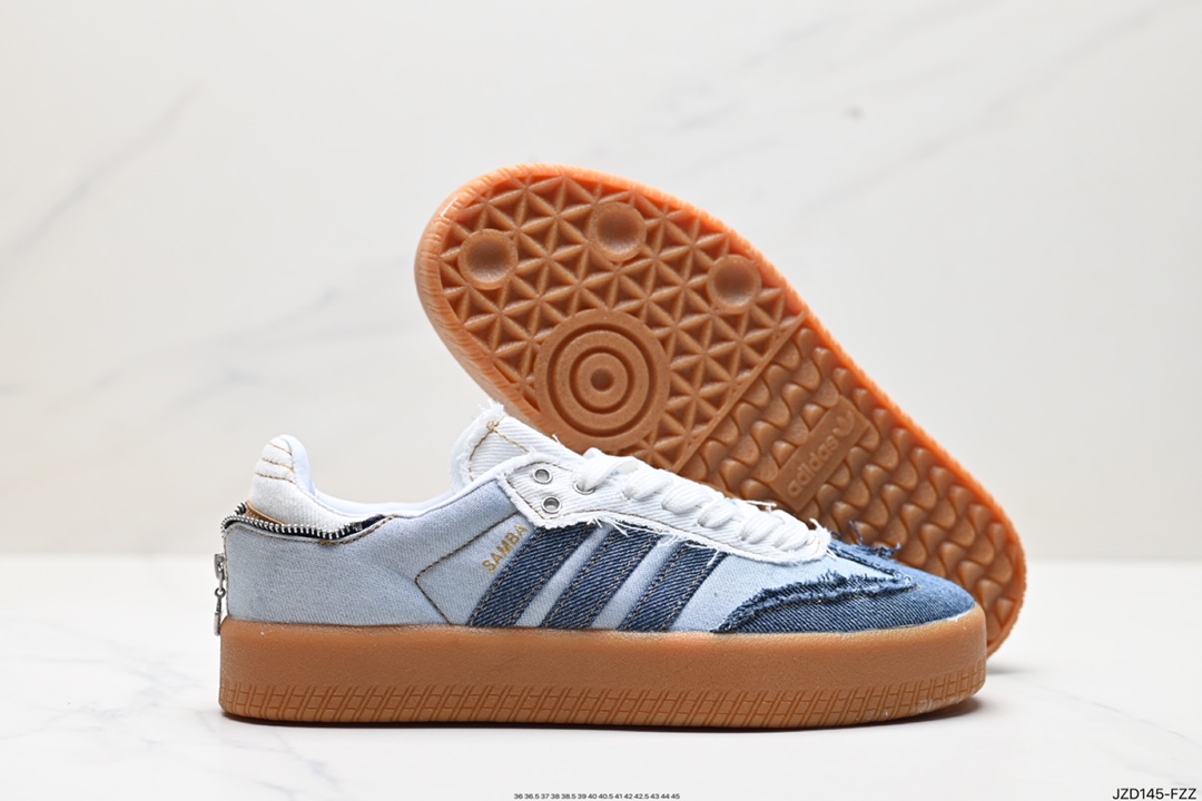 140 Adidas阿迪达斯三叶草SAMBA KITH CLARKS休闲鞋 德训鞋 复古板鞋经典运动鞋 ll0001