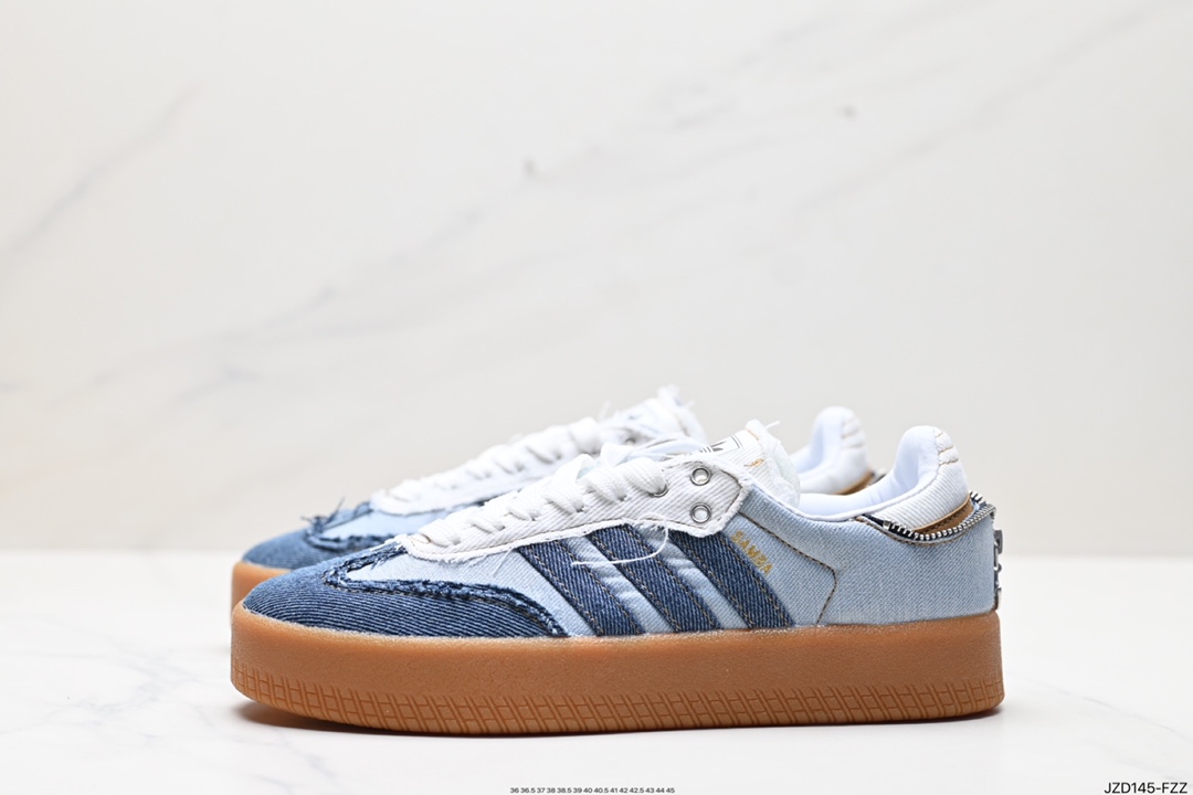 140 Adidas阿迪达斯三叶草SAMBA KITH CLARKS休闲鞋 德训鞋 复古板鞋经典运动鞋 ll0001