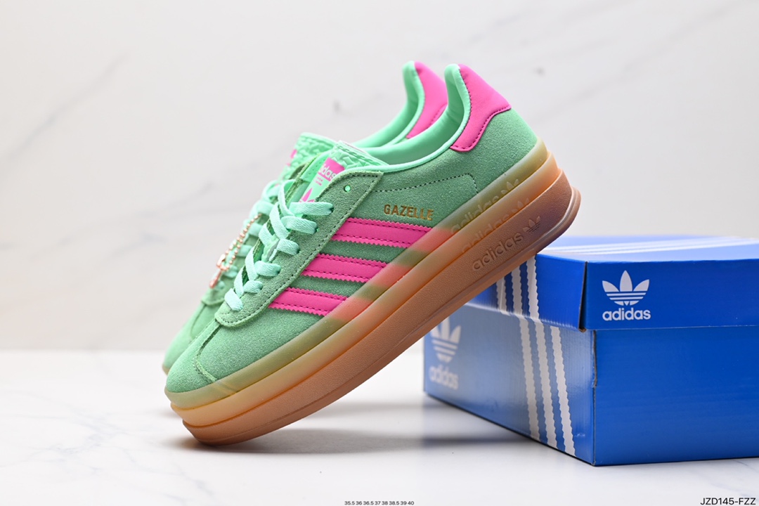 140 阿迪达斯Adidas Gazelle Bold w 低帮复古百搭休闲运动板鞋 lD6997