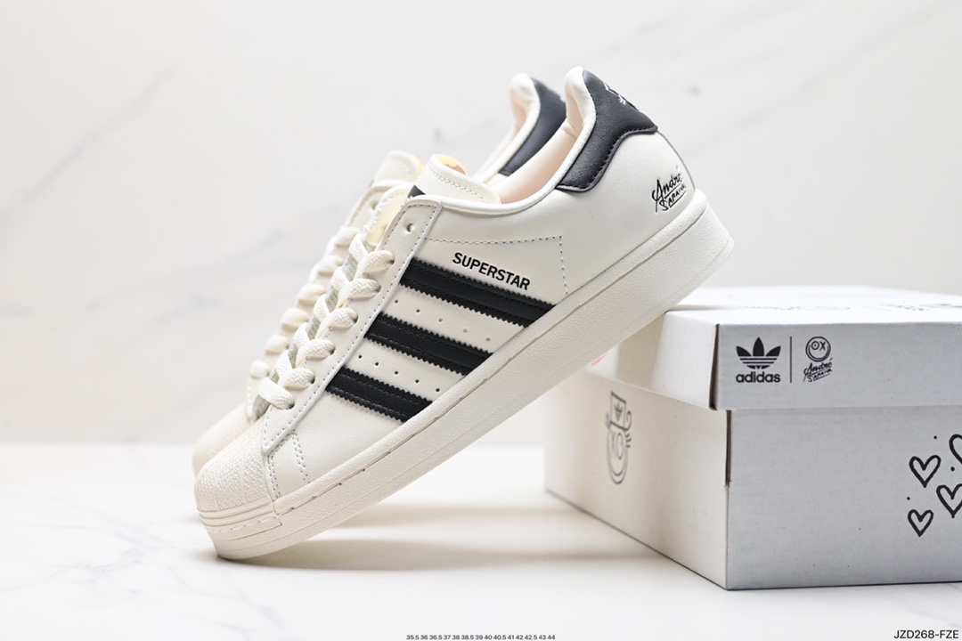 140 阿迪达斯Adidas三叶草 Originals Superstar Pride RM贝壳头板鞋 B27136