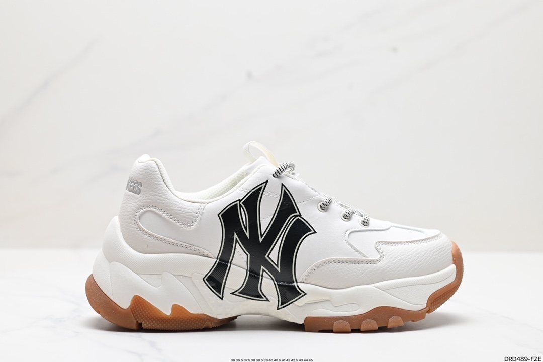 MLB Scarpe Sneaker 2024 AAA Replica Italia 1st Copy
 Nero Bianco Stampa Top bassi