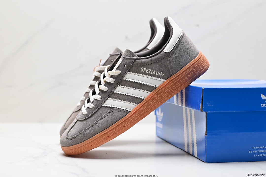 140 SHUKYU x E-WAX x 阿迪达斯/Adidas Handball Spezial”Brown”手球休闲鞋 BD7637