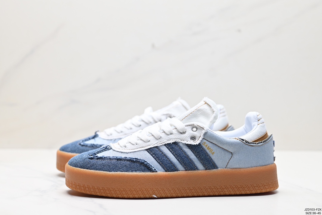 140 Adidas阿迪达斯三叶草SAMBA KITH CLARKS休闲鞋德训鞋复古板鞋 ll0001