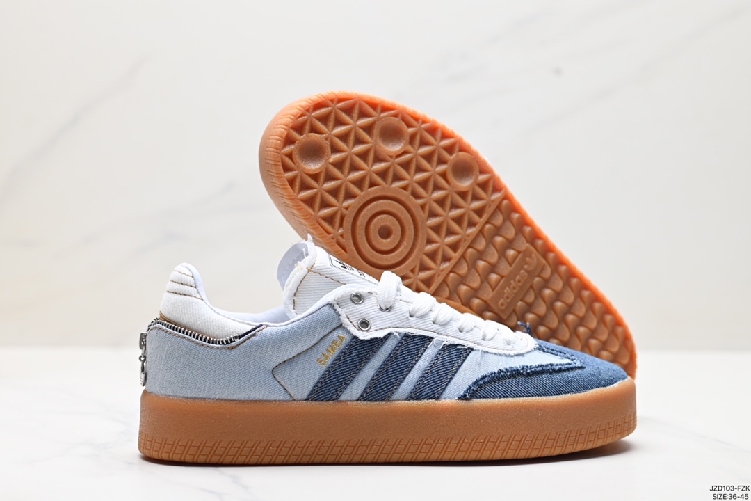 140 Adidas阿迪达斯三叶草SAMBA KITH CLARKS休闲鞋德训鞋复古板鞋 ll0001