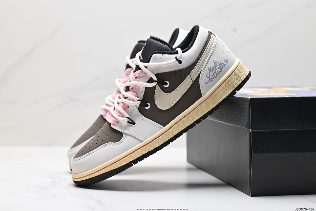 200 Air Jordan 1 Low 绑带白黑蓝 DX4374-008