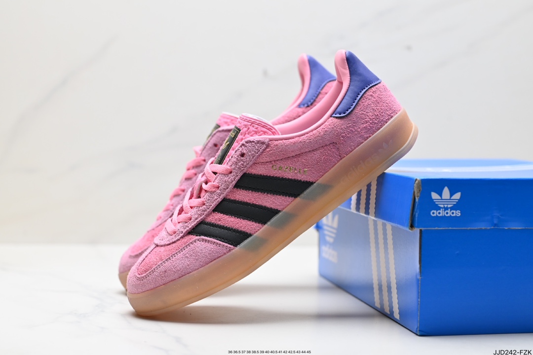 130 阿迪达斯Adidas Originals Gazelle Indoor 三叶草复古防滑耐磨低帮板鞋 HQ8717 HQ8718