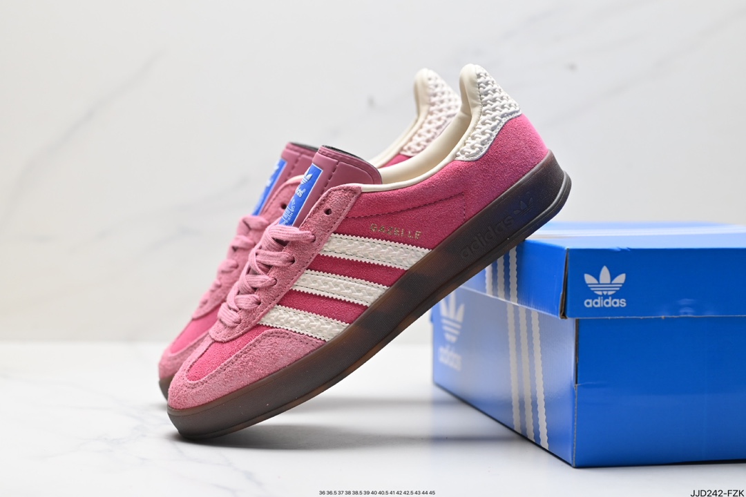 130 阿迪达斯Adidas Originals Gazelle Indoor 三叶草复古防滑耐磨低帮板鞋 HQ8717 HQ8718