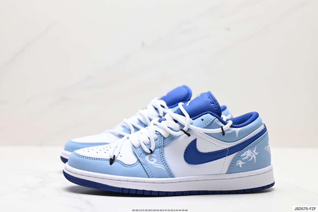 200 Nike Air Jordan 1 Low 黑粉 553558-414