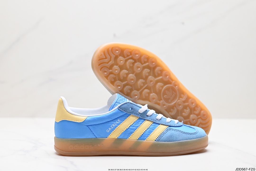 120 adidas Originals Gazelle INdoor 三叶草休闲防滑耐磨低帮板鞋  IE2960