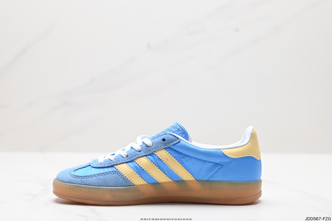 120 adidas Originals Gazelle INdoor 三叶草休闲防滑耐磨低帮板鞋  IE2960