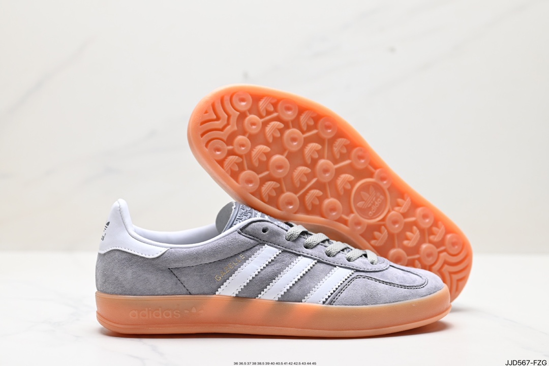 130 adidas Originals Gazelle INdoor 三叶草休闲防滑耐磨低帮板鞋 ID0978