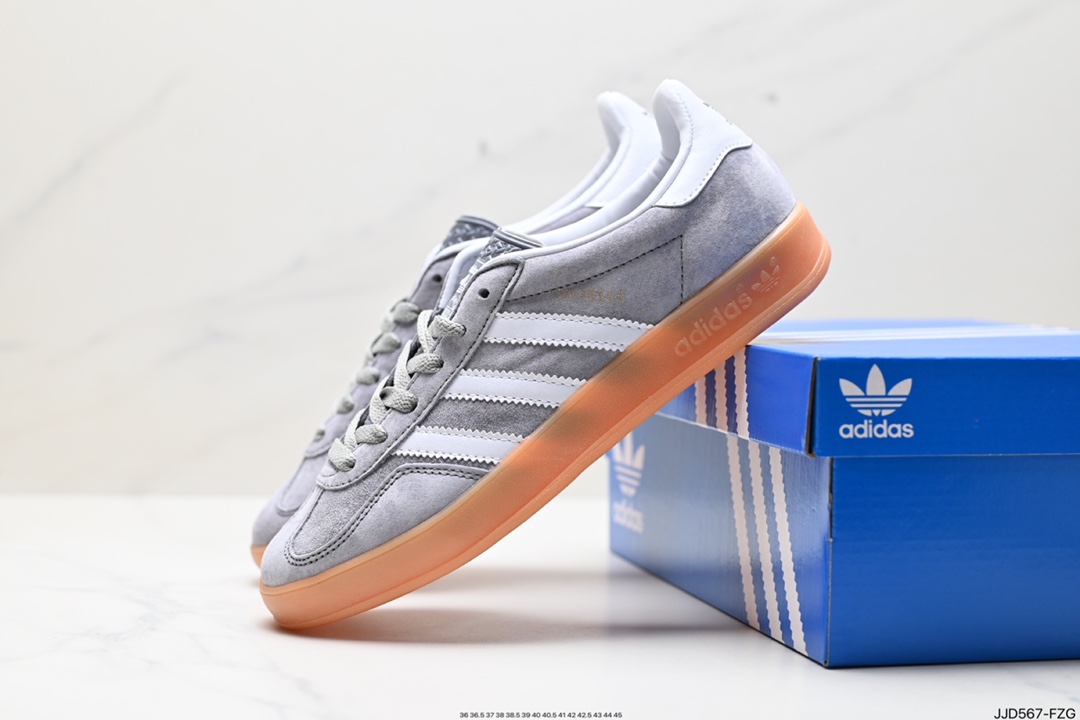 130 adidas Originals Gazelle INdoor 三叶草休闲防滑耐磨低帮板鞋 ID0978