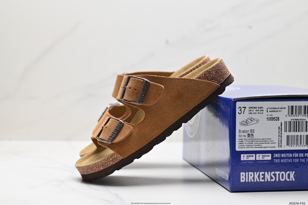 170 勃肯Birkenstock Boston Suede Shearling 波士顿系列士夏季凉鞋 1009526