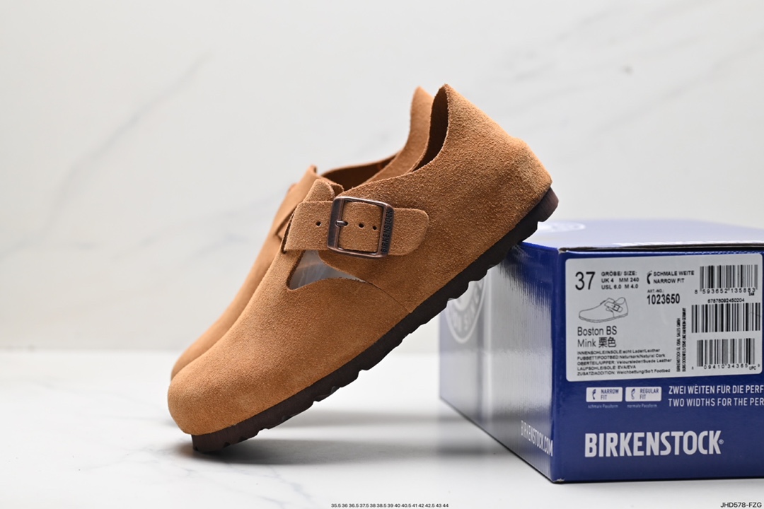 190 勃肯Birkenstock Boston Suede Shearling 波士顿系列士低帮休闲鞋 1023650