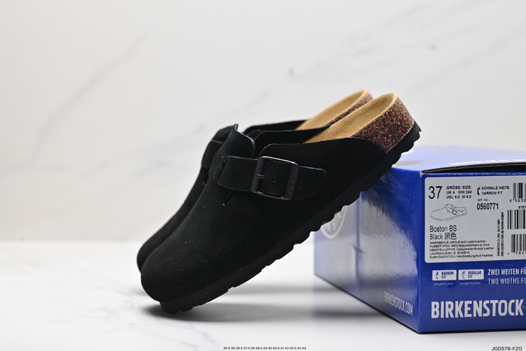 180 勃肯Birkenstock Boston Suede Shearling 波士顿系列士低帮休闲鞋 0560771