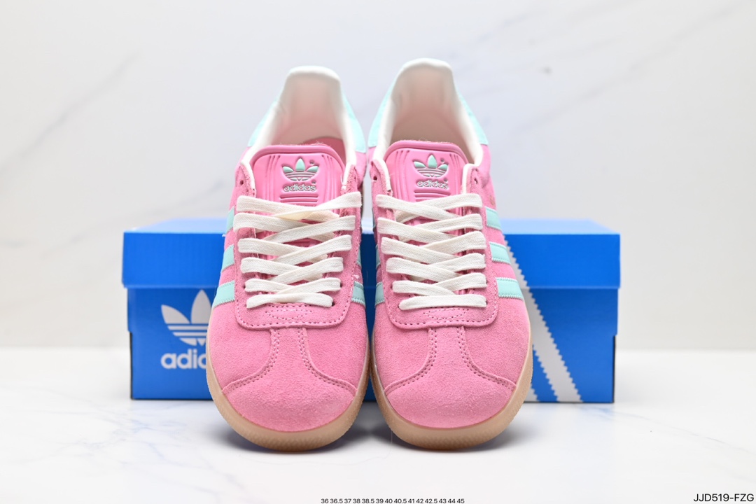 130 adidas Originals Gazelle INdoor 三叶草休闲防滑耐磨低帮板鞋  IH5015