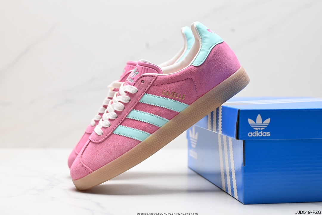 130 adidas Originals Gazelle INdoor 三叶草休闲防滑耐磨低帮板鞋  IH5015