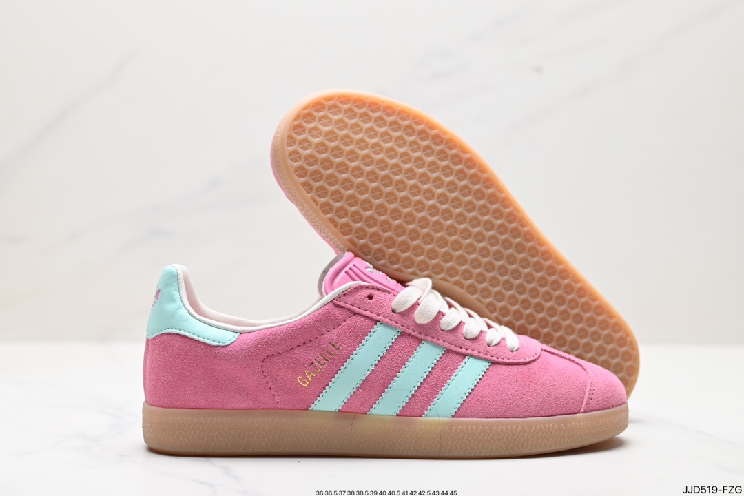 130 adidas Originals Gazelle INdoor 三叶草休闲防滑耐磨低帮板鞋  IH5015