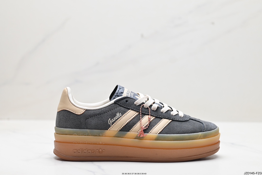 140 adidas originals Gazelle Indoor 粉黑 HO6122