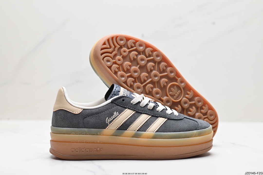 140 adidas originals Gazelle Indoor 粉黑 HO6122