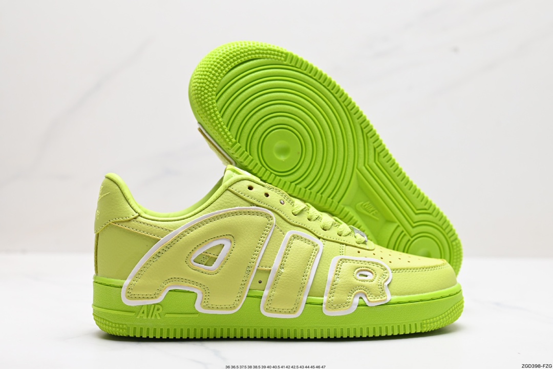 290 Cactus Plant Flea Market/CPFM x Nike Air Force 1 07 Low”CPFM Moss“空军一号板鞋“联名苔藓绿放大补丁字母” DC4457-104