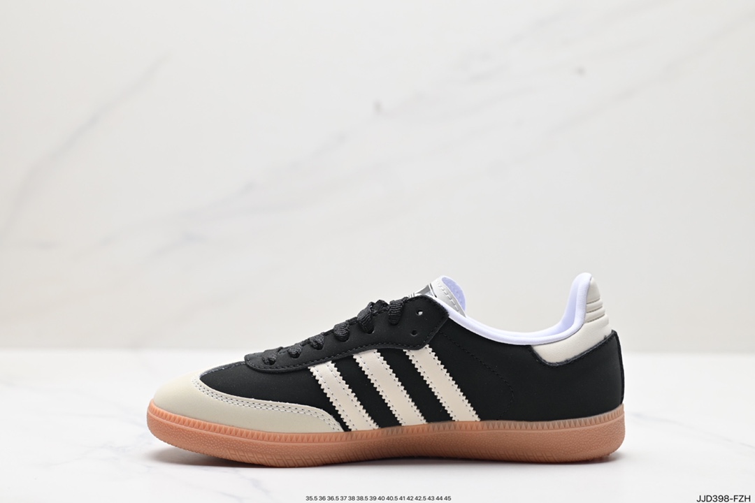 130 阿迪达斯三叶草Adidas Originals Samba Vegan OG”SPD“桑巴舞板鞋 lE5836