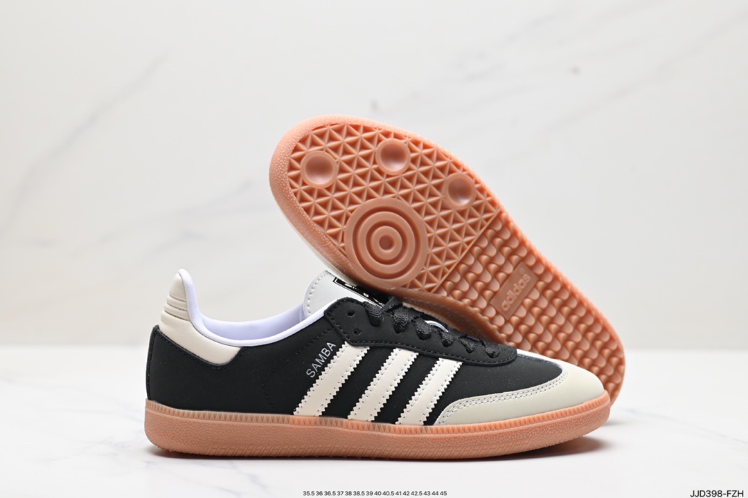 130 阿迪达斯三叶草Adidas Originals Samba Vegan OG”SPD“桑巴舞板鞋 lE5836