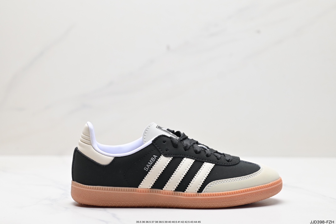 130 阿迪达斯三叶草Adidas Originals Samba Vegan OG”SPD“桑巴舞板鞋 lE5836