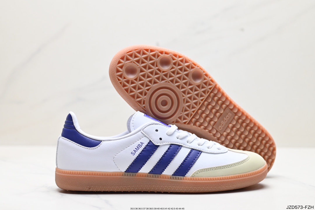 140 阿迪达斯三叶草Adidas Originals Samba Vegan OG”SPD“桑巴舞板鞋 lF6514