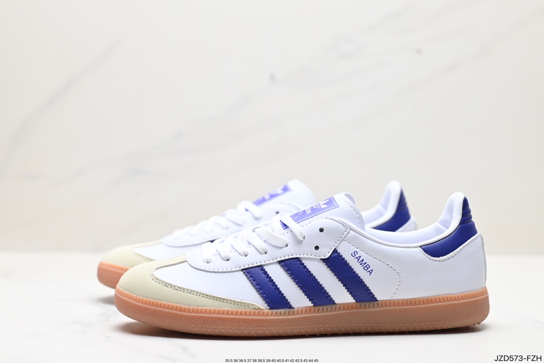 140 阿迪达斯三叶草Adidas Originals Samba Vegan OG”SPD“桑巴舞板鞋 lF6514