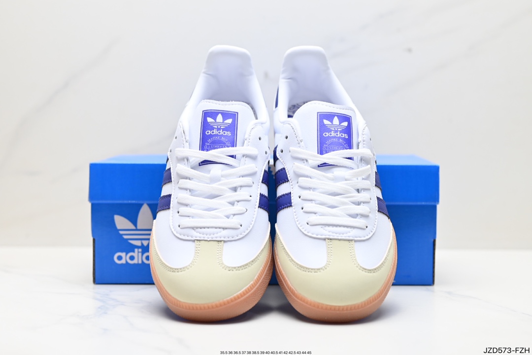 140 阿迪达斯三叶草Adidas Originals Samba Vegan OG”SPD“桑巴舞板鞋 lF6514